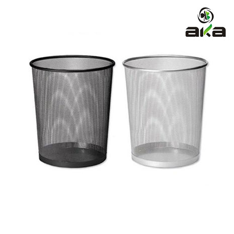 Office stainless steel trash can – for use under the desk – akaelectric
