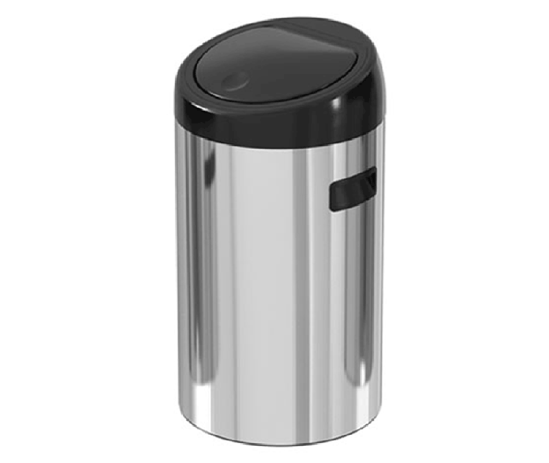 30 liter touch door stainless steel trash can – ekaelectric