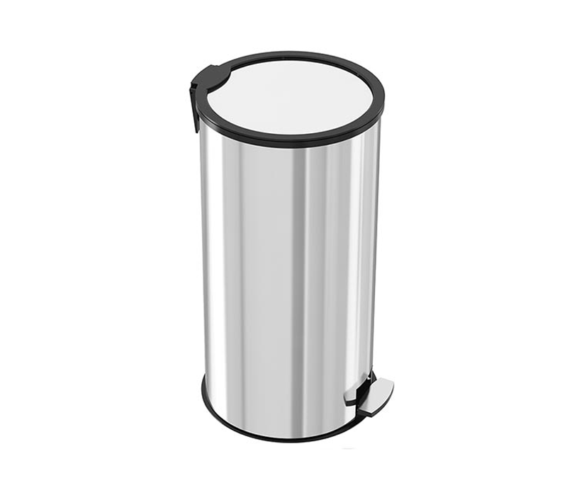 سطل زباله پدال دار 30 لیتری آرام بند – سطل زباله پدالی 30 لیتری استیل – اکاالکتریک