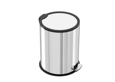 سطل زباله پدال دار 5 لیتری استیل 20*32- اکا