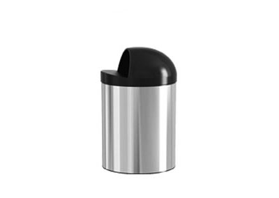 سطل زباله استیل کاپ بین 15 لیتری(30.5*50) – اکا