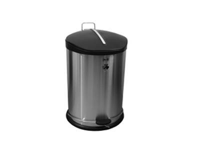 سطل زباله استیل سبلان 25 لیتری 30.5*53 – آکا