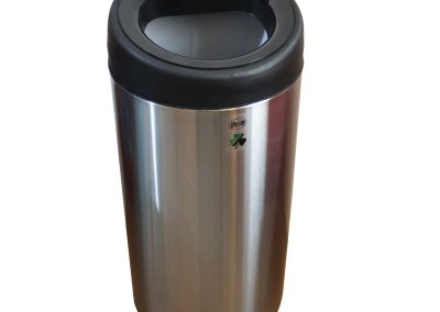 سطل زباله استیل شوت بین 25 لیتری 30.5*64 -آکا