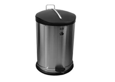 سطل زباله استیل سبلان 30 لیتری 30.5*64 – آکا