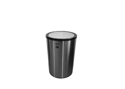 سطل زباله چرخشی (بادبزنی) (دمپری) (ویل دور بین) 5 لیتری 20.5*31 – اکا